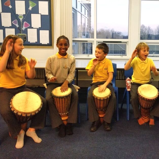 African Drumming primary school workshop